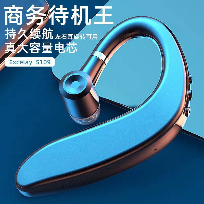 109单耳蓝牙耳机真无线挂耳式商务运动跑步听歌左右耳通用耳机