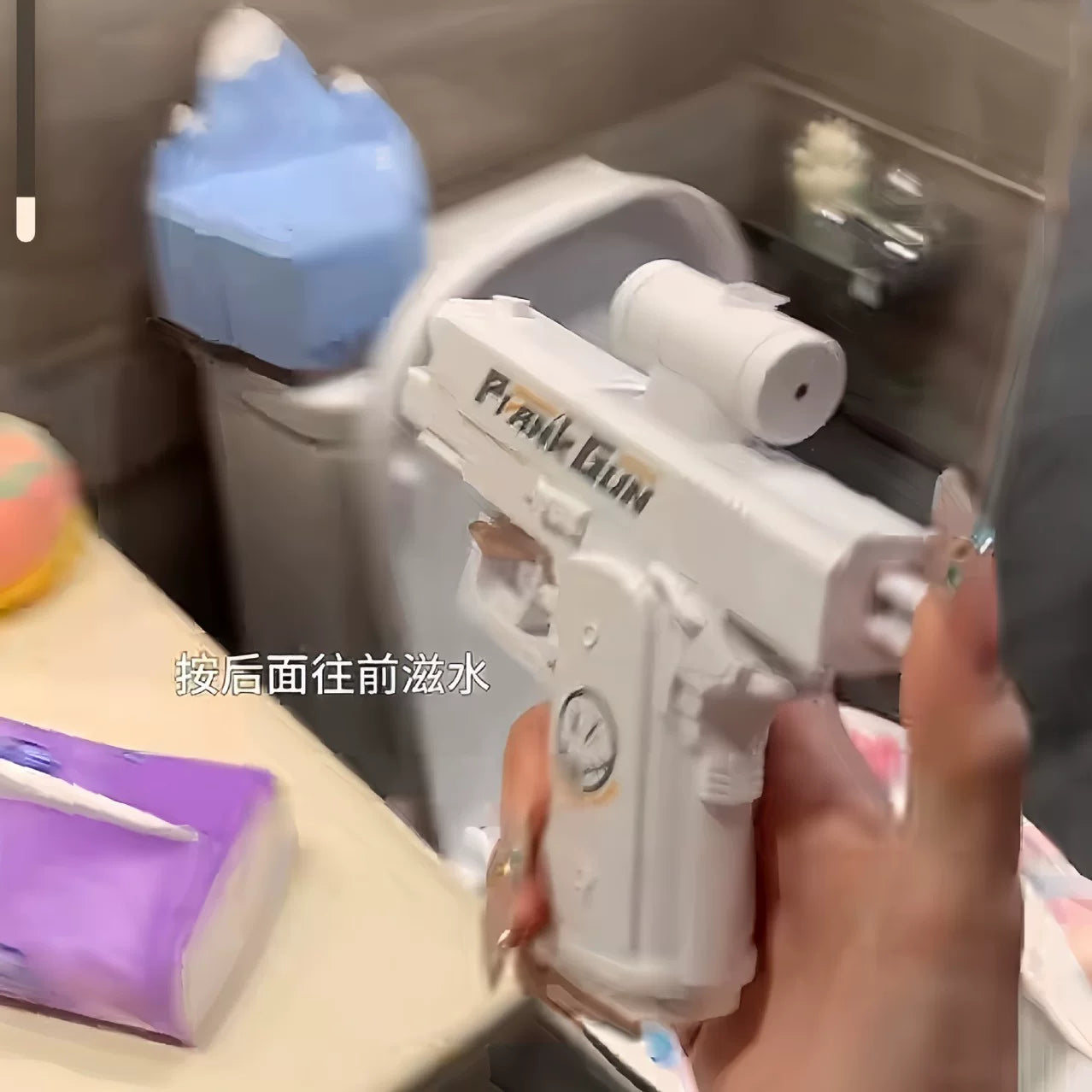 儿童戏水玩具枪夏天打水仗逆向水枪双面水枪格洛克连发枪百货批发