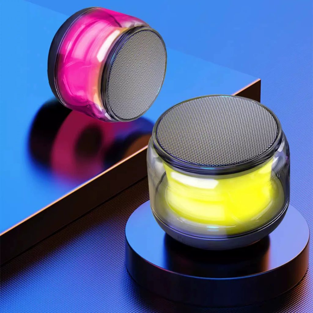 迷你音响新款炫彩无线蓝牙音箱迷你便携式户外露营音乐低音炮炫彩