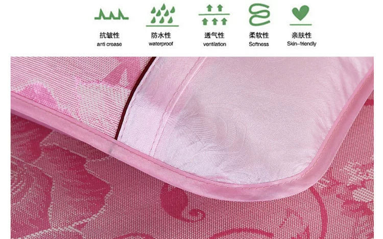 夏季凉席枕套冰丝枕头套凉爽成人枕芯套单人学生信封枕头套