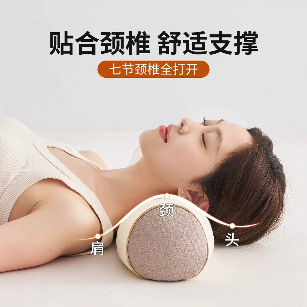全荞麦枕头护颈椎专用成人助睡眠骨头反弓牵引枕支撑硬圆柱颈椎枕