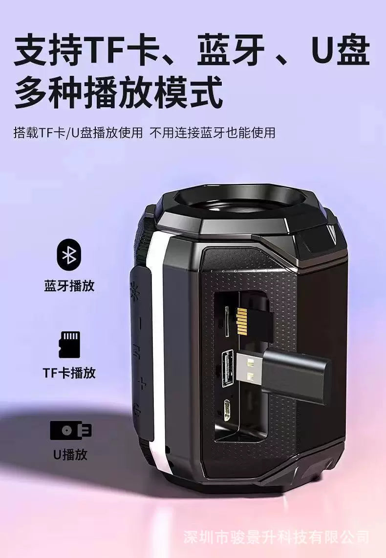 i外贸无线蓝牙音箱便携户外高音质插卡大音量低音炮005现货