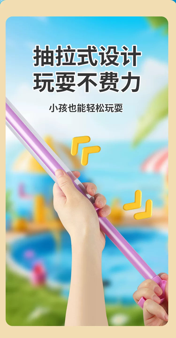 景区漂流烟花水枪儿童沙滩玩具喷水抽拉式大容量女孩男孩成人水炮