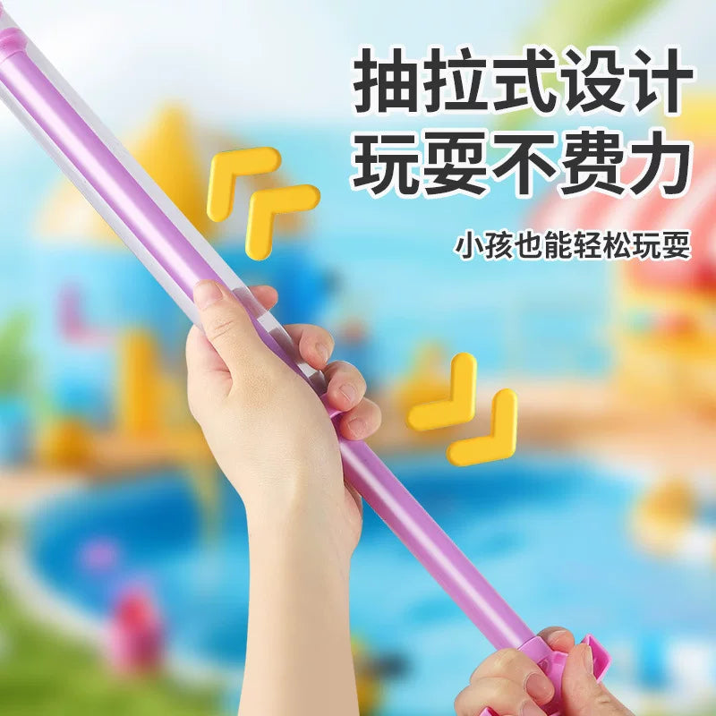 景区漂流烟花水枪儿童沙滩玩具喷水抽拉式大容量女孩男孩成人水炮