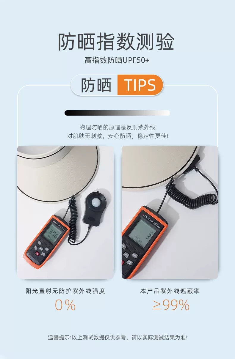 夏季大帽檐骑车防紫外线空顶防晒帽女uv太阳帽子遮阳帽遮脸运动帽
