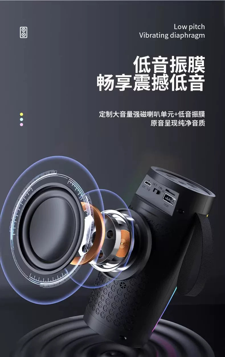 脉动1202蓝牙无线小音箱手机电脑炫彩插卡礼品蓝牙便携低音炮音响