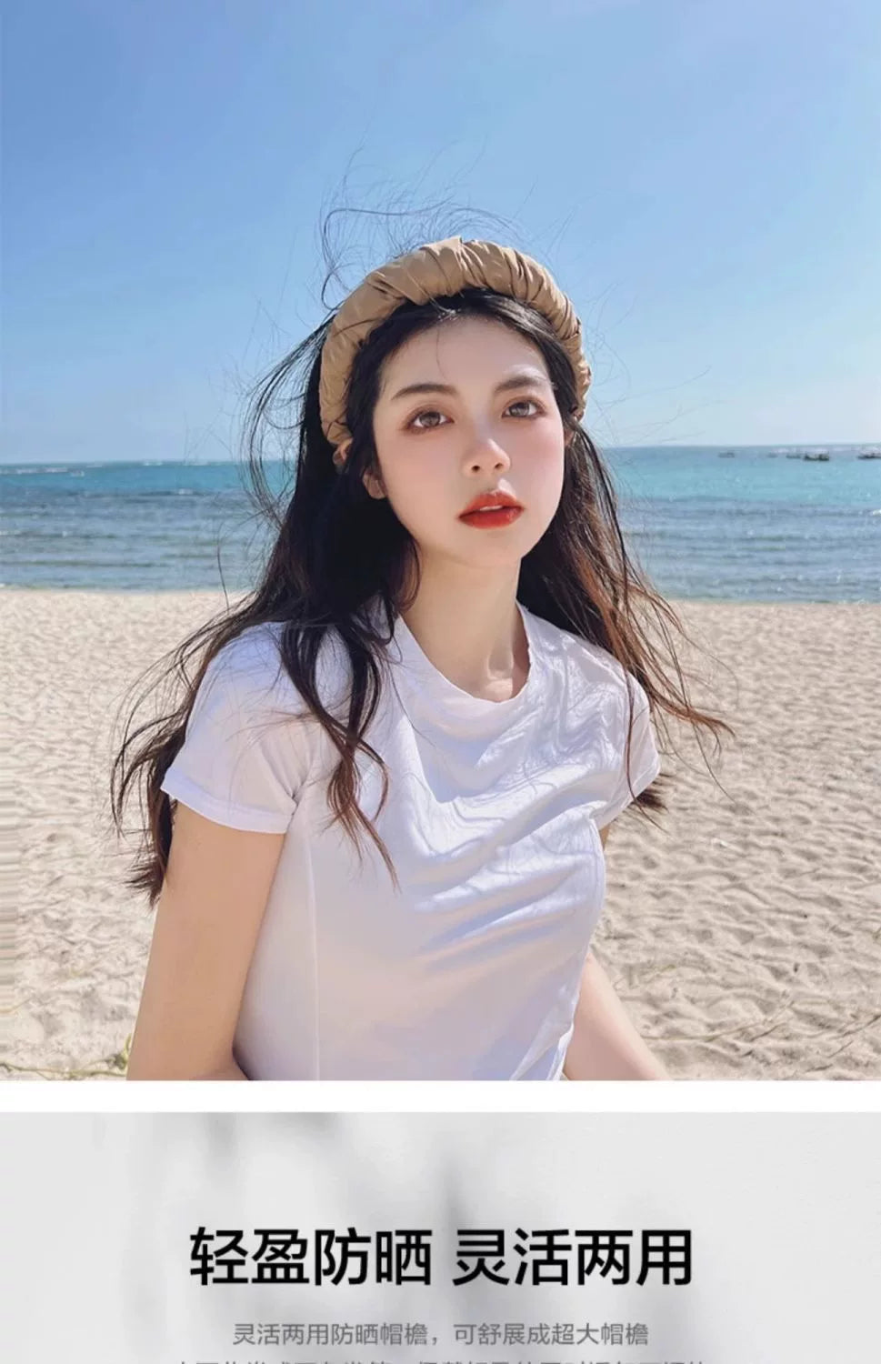批发遮阳帽女夏季大帽檐骑车防紫外线空顶太阳帽子可折叠遮脸防晒